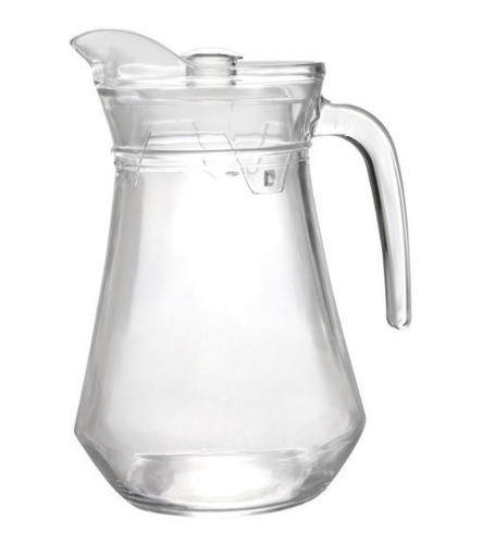 Jarra Jugo O Agua 1.3 Lts Vidrio Con Tapa 0