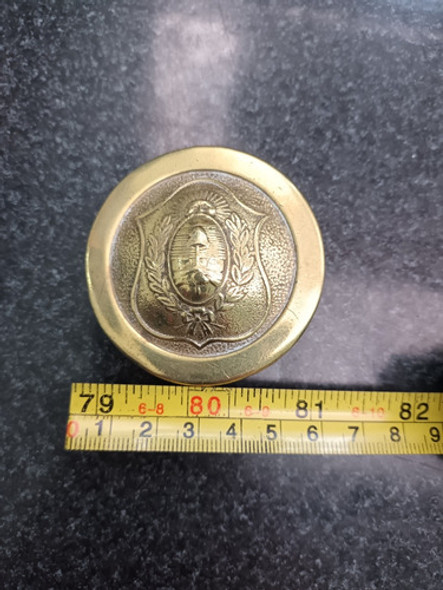 Antigua Hebilla Policial Bronce 1