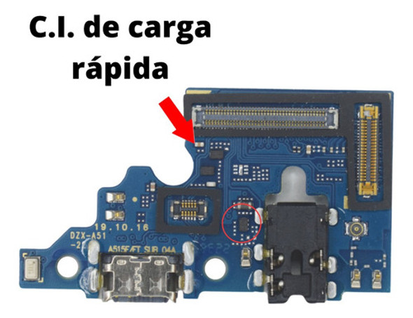 Placa Flex Carga Conector Compatível Galaxy A51 (a515) Turbo 1
