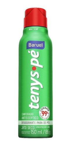 Atacado C/6 Tenys Pé Baruel Aerossol Jato Seco Canforad 86g 1