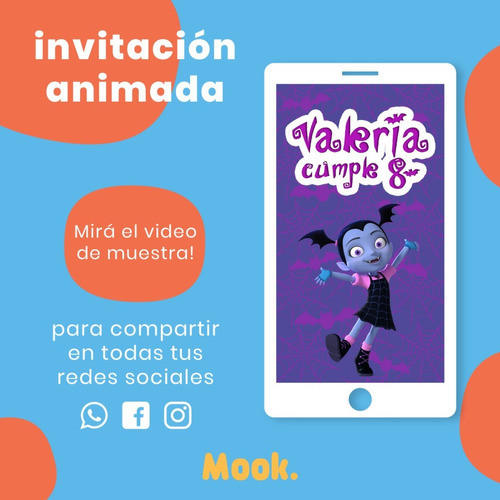 Vampirina Invitación Animada En Video Digital 1