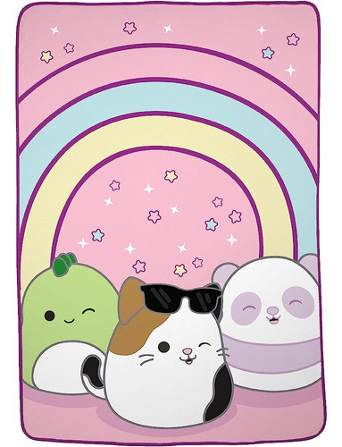 ~? Franco Squishmallows Ropa De Cama Super Soft Plush Throw 0