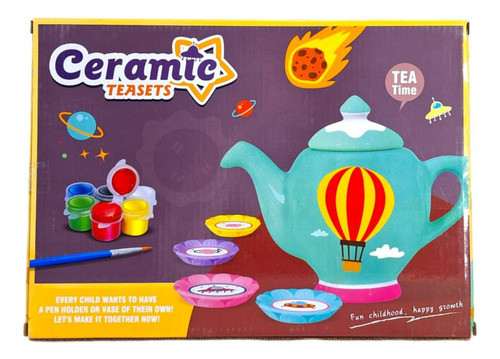 Set Juego De Te De Cerámica Para Colorear - Mosca 1