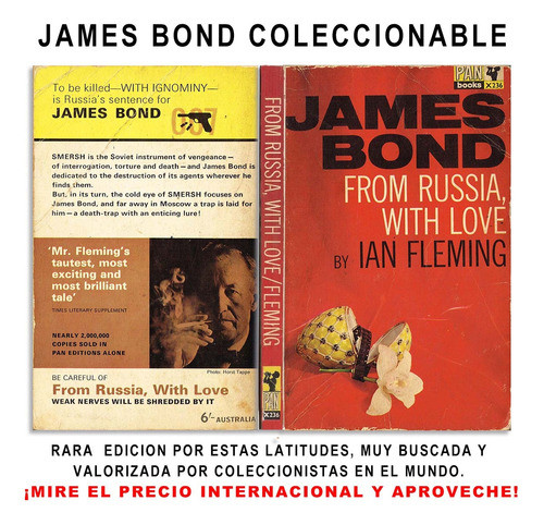 Novela 1965 James Bond From Russia With Love, Ian Fleming 0