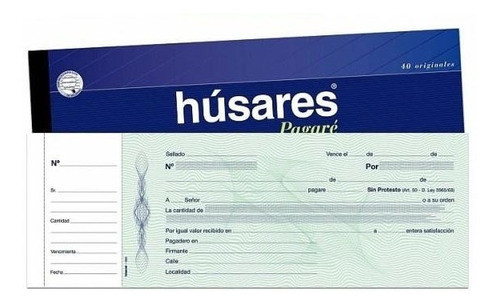 Pagare Husares 1900 En Pesos Documentos - Pack X 10 Und 0