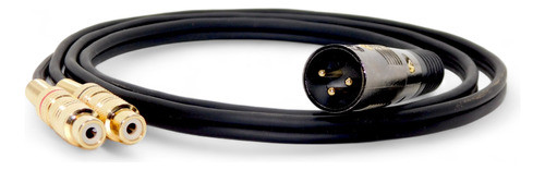 Cable Canon Xlr Macho Balanceado A 2 Rca Hembra Gold 0