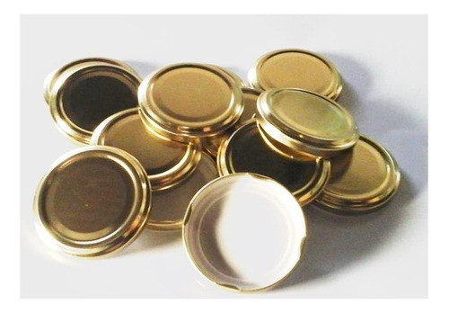 1000 Tapas Frasco Axial 63 Mm Doradas -  Envío  Gratis 0