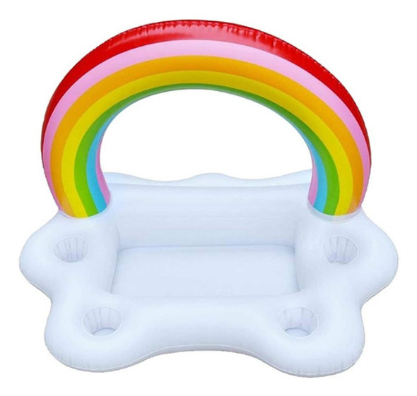 Hielera Conservadora Flotante Para Piscina Arco Iris 0