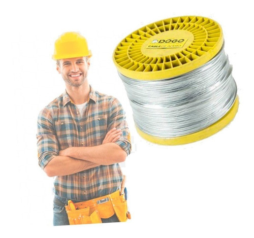 Cable De Acero 1.8 Mm Rollo Por 200 Metros 1x19 Hilos Dogo 0