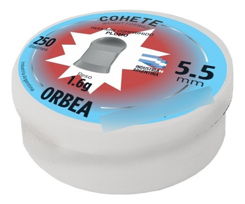 Balines Orbea 5,5 Cohete Plomo Pesados X 1000 Balines 0