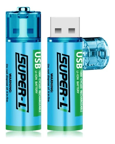 Pilas Aa Recargables Usb X 2- Premium !!! 0