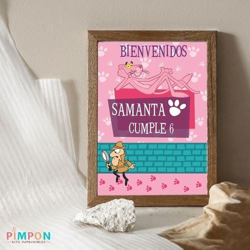 Kit Imprimible La Pantera Rosa - Textos Editables 1