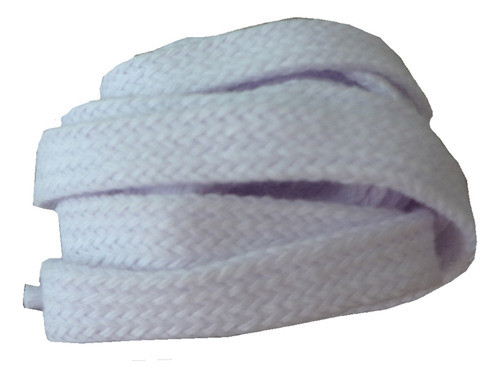 Par Cadarço Tradicional Chato Tênis 2 Metros Branco 0