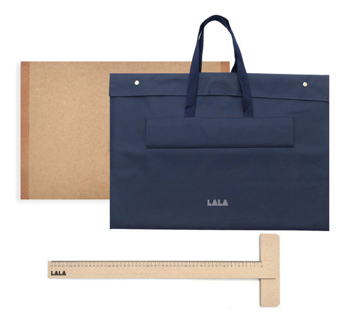 Tabla De Dibujo 1/4 W Para Zurdos + Regla T + Funda 0