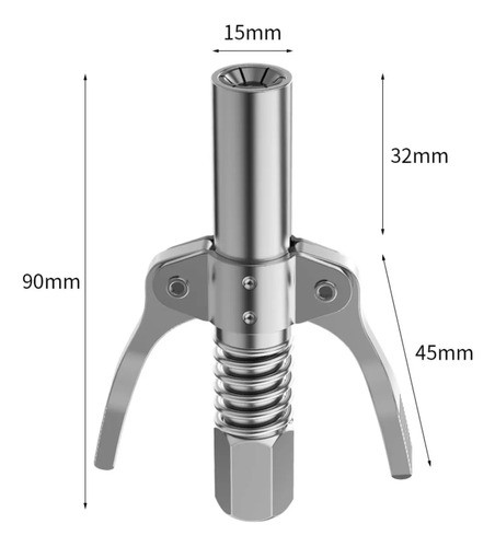 Acoplador Rapido Alemite P/ Engrase Gun Greaser Con Flexible 1