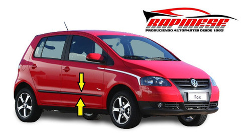 Vw Fox 5p  2008 Bagueta De Puerta Delantera Derecha Neg 0