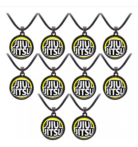 Kit 10 Colar Luta Jiu Jitsu Lembrancinha Brinde Revenda 0