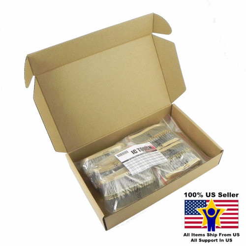 50value 2000pcs 1/2w Carbono Película Resistor Surtido Kit U 0