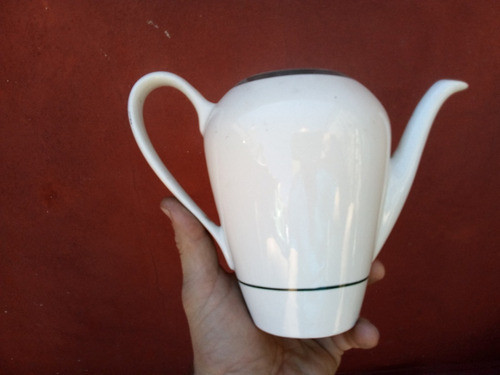 Antigua Tetera Cafetera Porcelana Ytali Sin Tapa Decoracion 0