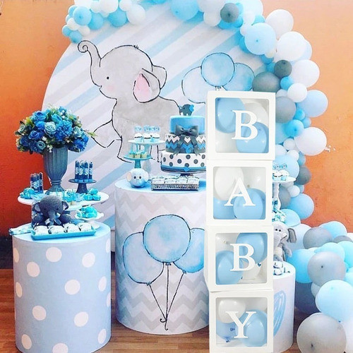Caja Transparente! Deco Box + Letra X 6 Decora Cumple Globos 1