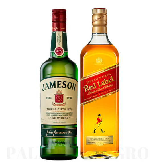 Oferta Whiskys Jameson 700ml + Johnnie Walker Red Label 1l 0