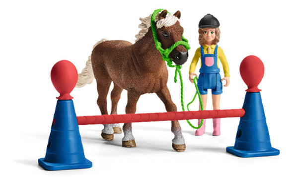 Set Entrenamiento Agilidad Ponis Schleich Farm World Trex 0
