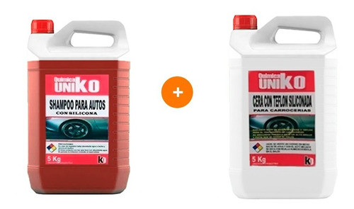 Shampo Cara Coche C/sil X 5l + 5 Lt Cera Teflon C/sil 0
