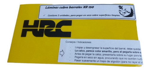Láminas Doradas Cubre Barrales Xr 150 (hrc) 0