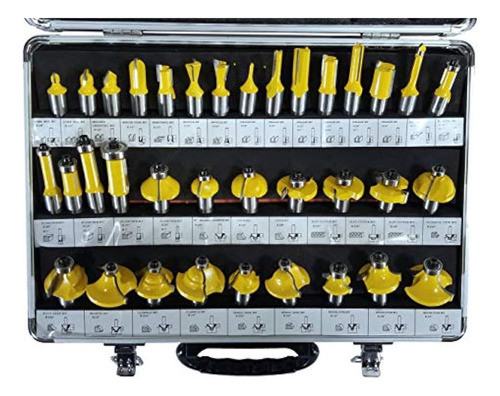 Juego De Brocas De 35 Enrutadores - Kit De Brocas De Carburo 0