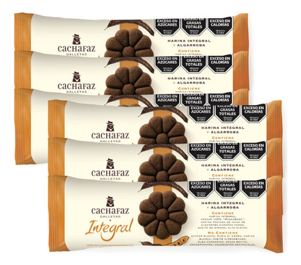 Galletitas Cachafaz De Harina Integral Y Algarroba 225 G. X6 0