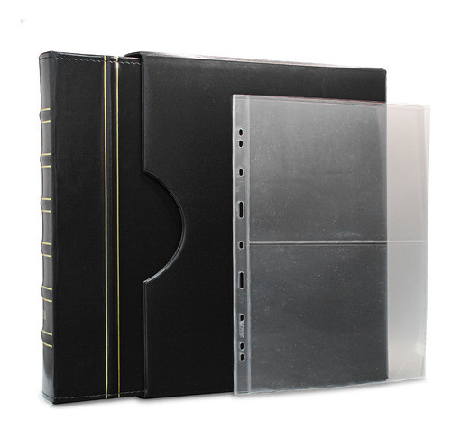 Álbum De Luxo Preto 30 Folhas Para 60 Cédulas 3bzn G 0