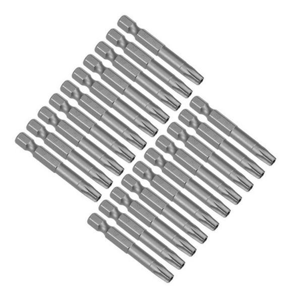 20 Puntas De Destornillador Torx Magnetico T30 Hexagonal 0