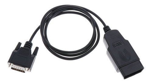 Extensão De Diagnóstico Auto Car Obd Ii 2 16pin Para Db15 15 0