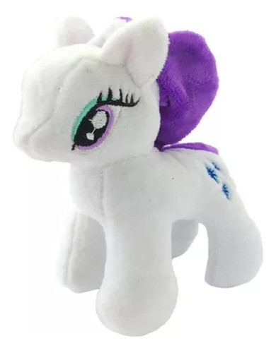 Peluche Pony Z3729 Blanca Violeta Milouhobbies 0