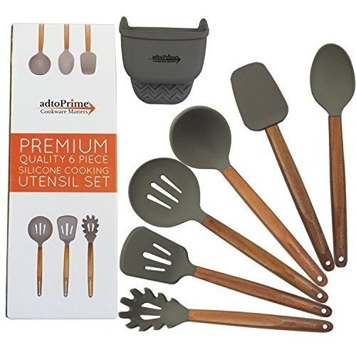 Adtoprime - Juego De Utensilios De Cocina De Silicona De Cal 0