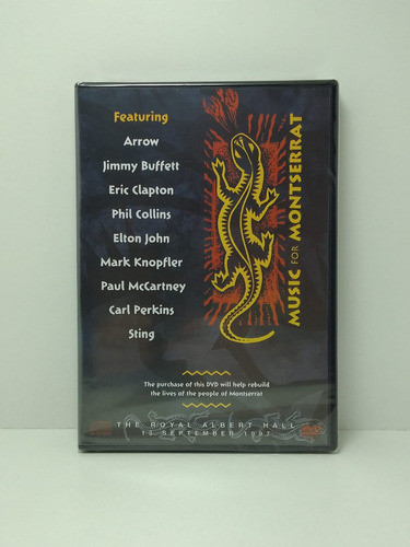 Dvd + Cd Music For Montserrat Elton John Eric Clapton Sting 0