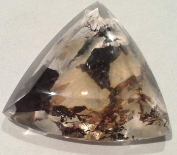 Cristal De Roca Cuarzo Musgoso Dendritico Dendrita Facetado 1