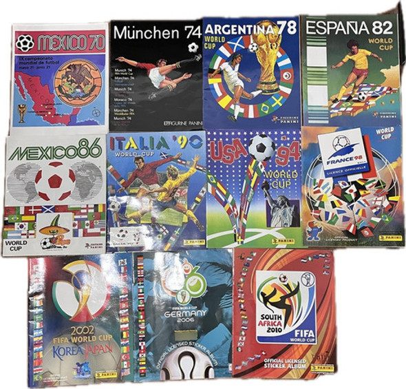 Colección 11 Álbum Figuritas Panini La Nación Mundial Fútbol 0