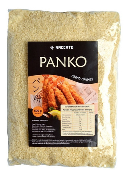 Panko Blanco Estilo Japones 500 Gr Pan Rallado Sushi 0