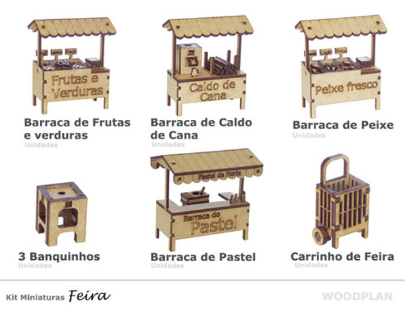 Kit Miniatura Feira K2011 1