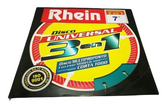 Disco Diamantado Rhein 3 En 1 Para Amoladora 7 0