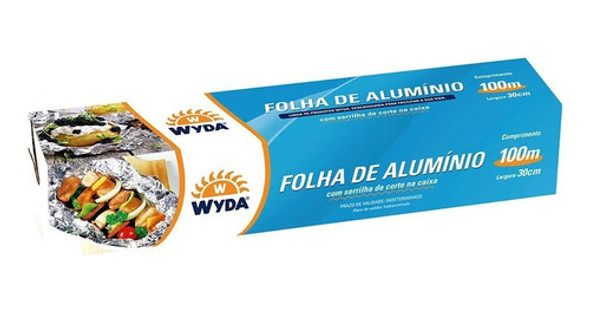Papel Aluminio Wyda 30cm X 100mts Grande 0 Papel Aluminio Wyda 30cm X 100mts Grande 0