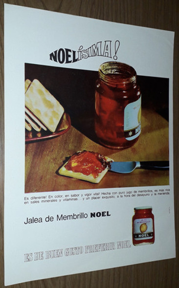 P538 Clipping Antigua Publicidad Mermelada Noel Año 1966 0