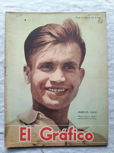 Revista El Grafico N° 1589 Año 1950 Marcos Ciani Automovilis 0