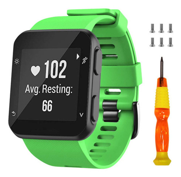 Malla De Reloj Garmin Forerunner 35 (verde Lima) Silicona 0