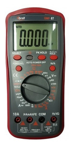 Tester Multimetro Digital Gralf Profesional Premium Gmf-87 0