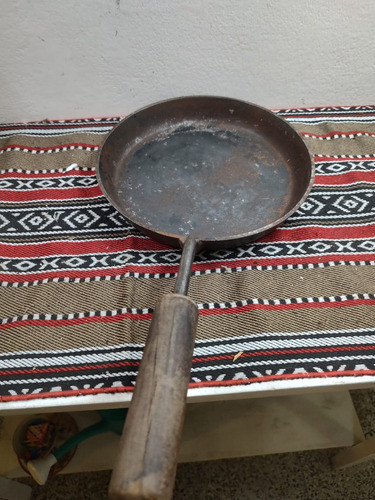 Artesanal Sartén De Hierro Para Camping O Parrilla 0