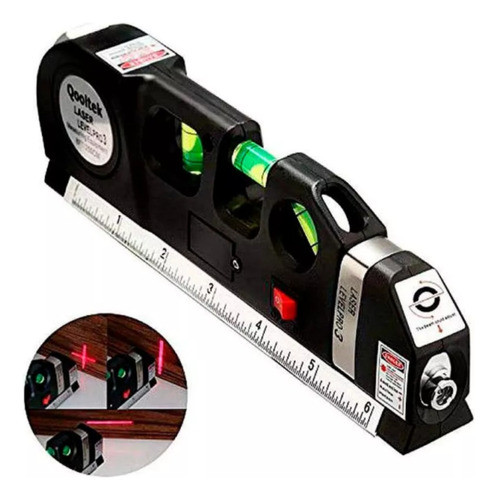 Medidor Nivel C/laser Y Cinta Métrica 4 En 1 - 0