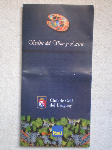 Catálogo Folleto Exposición Salón Del Arte Y El Vino Pintura 0
