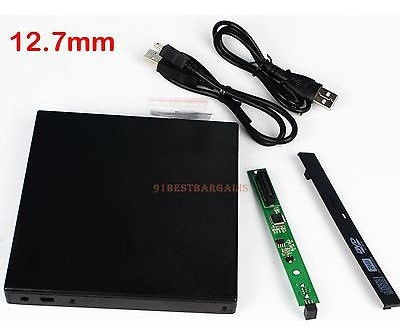 Usb 2.0 Slim Carcasa Caja Externa Para La Impulsión De 12.7m 1
